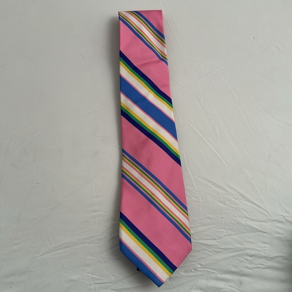 Lauren Ralph Lauren Pink multicolor Striped Tie